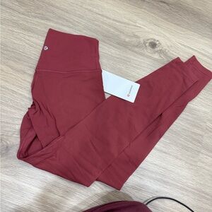 lululemon athletica align Red Leggings